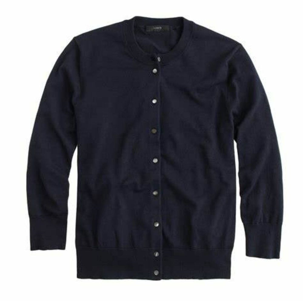 NWT Navy J. Crew Cardigan